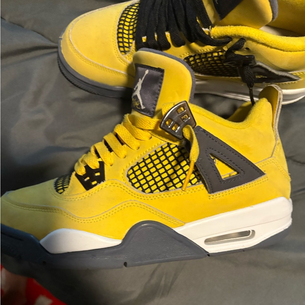 Jordan Athletic Shoes Yellow and Gray
